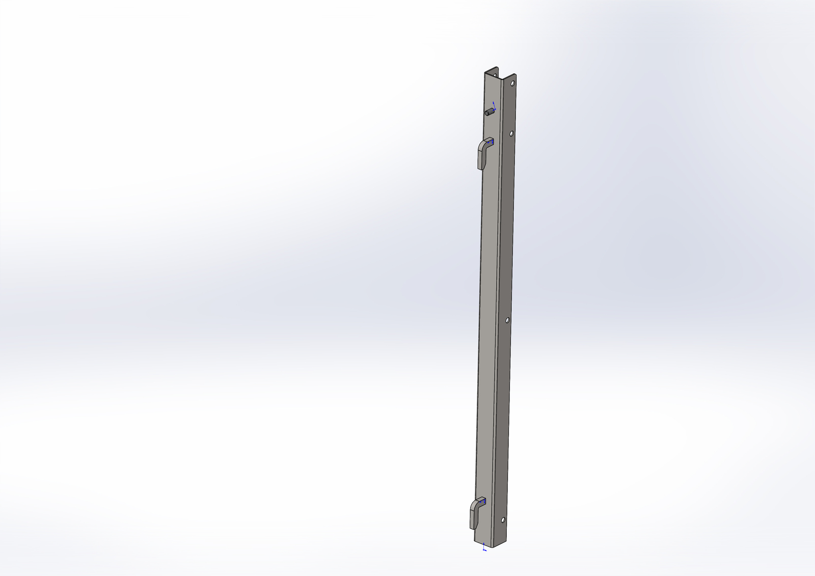 Post lock 35mm H:830mm SS Trisort